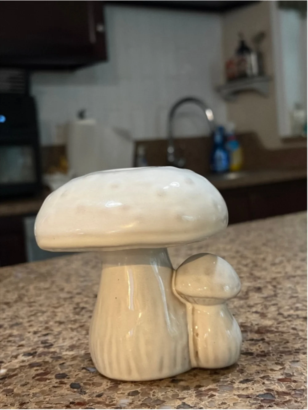 Set of Brand New Mushroom Candle Holders Beige